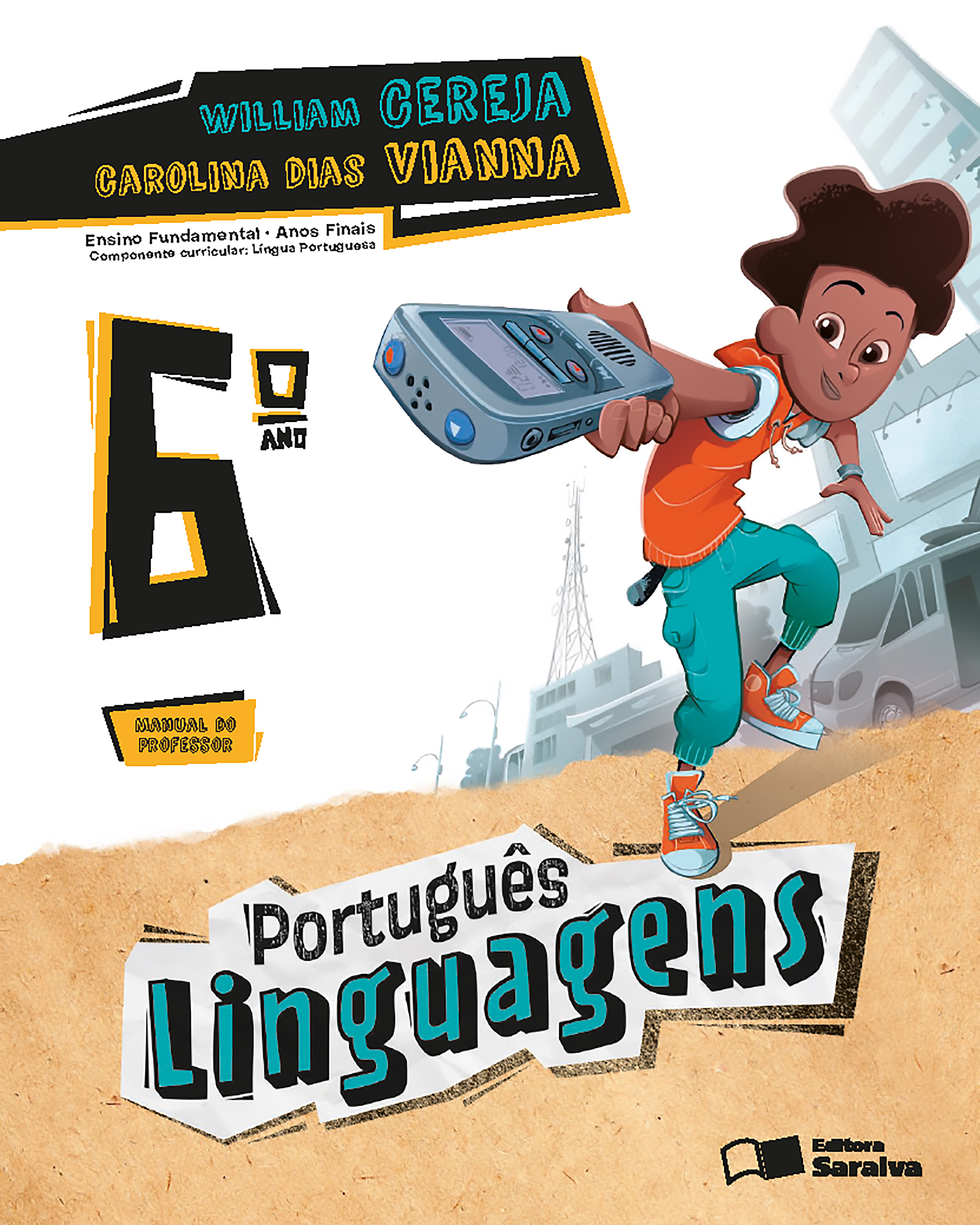 Capa PNLD 2024 Português Linguagens 6º ano